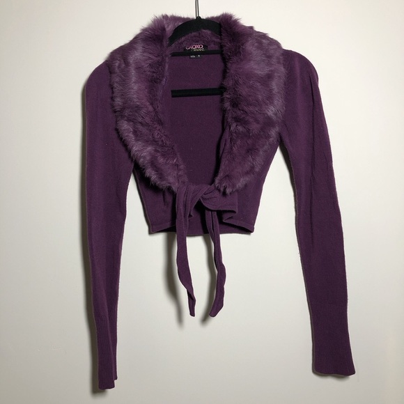 cropped cardigan - Picture 2 of 5